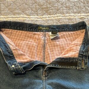 Eddie Bauer Women's Dark Blue High Rise Jeans